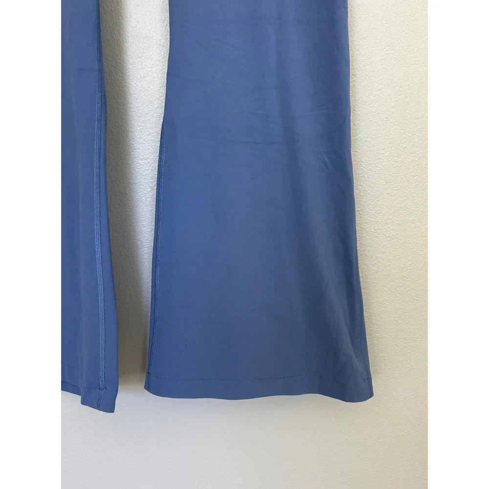 Lululemon Groove Nulu High Rise Flared Pant Yoga Leggings Women's blue 18 Plus